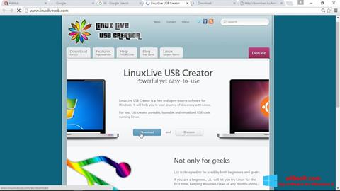 スクリーンショット LinuxLive USB Creator Windows 8版