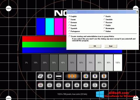 スクリーンショット Nokia Monitor Test Windows 8版