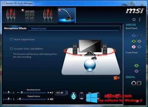 スクリーンショット Realtek Audio Driver Windows 8版