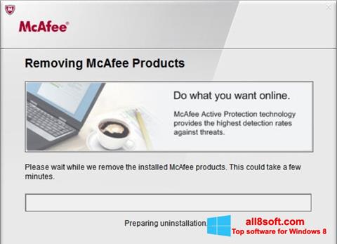 スクリーンショット McAfee Consumer Product Removal Tool Windows 8版