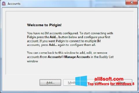 スクリーンショット Pidgin Windows 8版