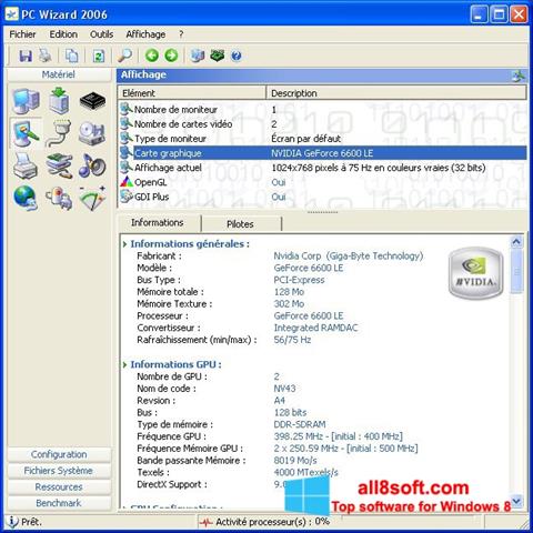 スクリーンショット PC Wizard Windows 8版