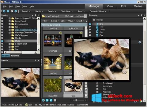 スクリーンショット ACDSee Photo Manager Windows 8版