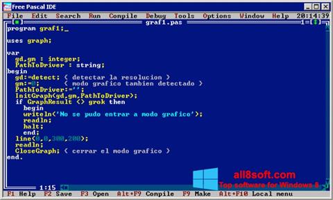 スクリーンショット Free Pascal Windows 8版