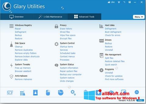 スクリーンショット Glary Utilities Pro Windows 8版