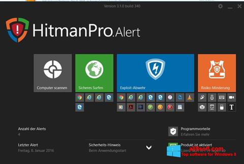 スクリーンショット HitmanPro Windows 8版
