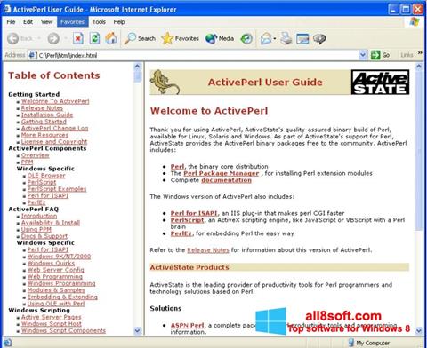 スクリーンショット ActivePerl Windows 8版