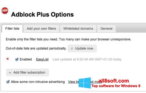 スクリーンショット Adblock Plus Windows 8版