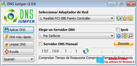 スクリーンショット DNS Jumper Windows 8版