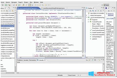 スクリーンショット Java Development Kit Windows 8版