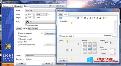 スクリーンショット Light Image Resizer Windows 8版