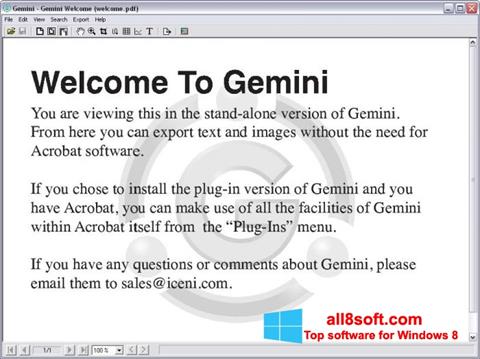 スクリーンショット Gemini Windows 8版