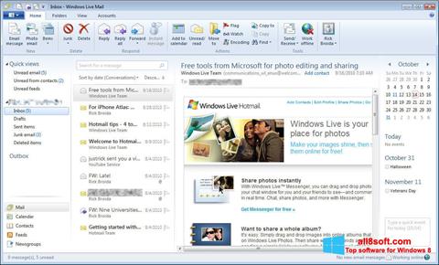 スクリーンショット Windows Live Mail Windows 8版