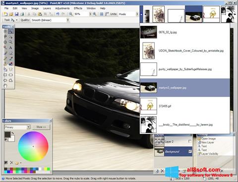 スクリーンショット Paint.NET Windows 8版