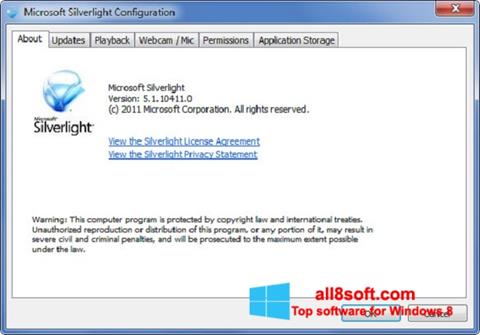 スクリーンショット Microsoft Silverlight Windows 8版