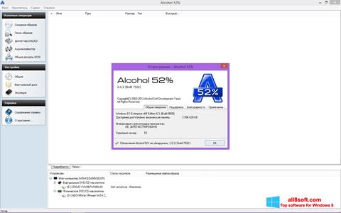 スクリーンショット Alcohol 52% Windows 8版