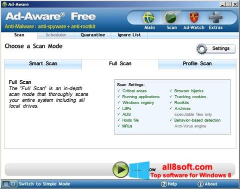 スクリーンショット Ad-Aware Free Windows 8版