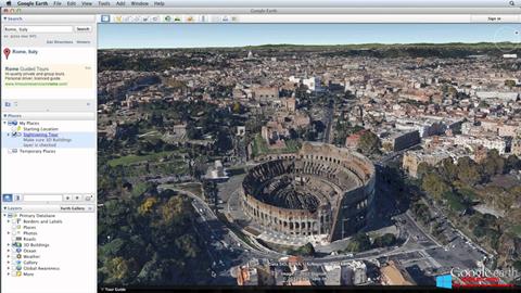 スクリーンショット Google Earth Pro Windows 8版