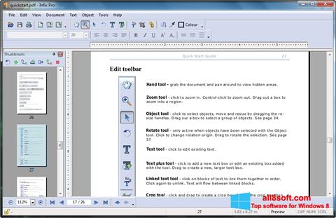スクリーンショット Infix PDF Editor Windows 8版