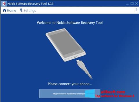スクリーンショット Nokia Software Recovery Tool Windows 8版