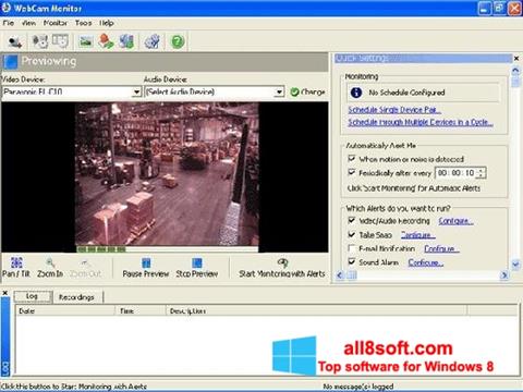 スクリーンショット WebCam Monitor Windows 8版