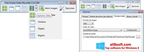 スクリーンショット Free Screen Video Recorder Windows 8版