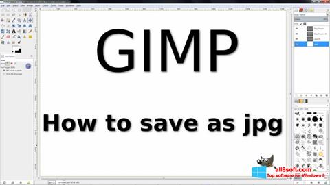 スクリーンショット GIMP Windows 8版