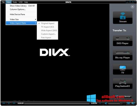 スクリーンショット DivX Player Windows 8版