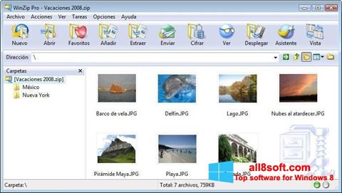 スクリーンショット WinZip Windows 8版