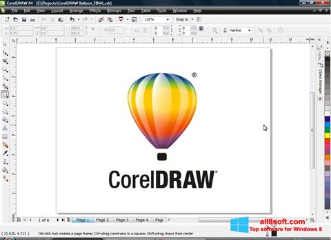 スクリーンショット CorelDRAW Windows 8版