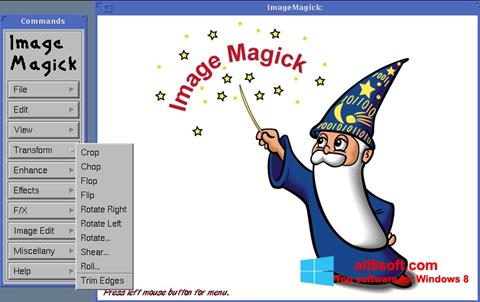 スクリーンショット ImageMagick Windows 8版