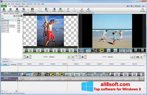 スクリーンショット VideoPad Video Editor Windows 8版
