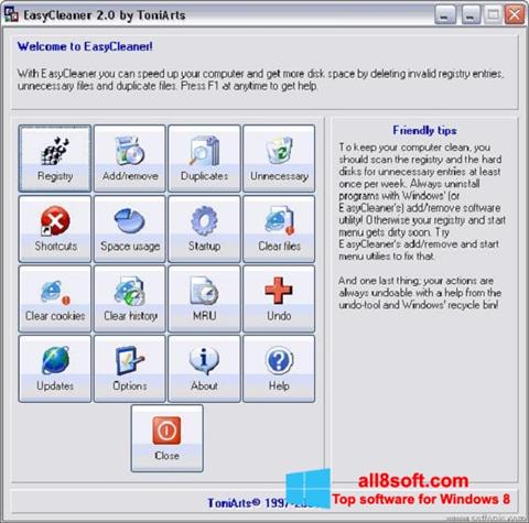 スクリーンショット EasyCleaner Windows 8版