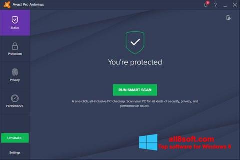 スクリーンショット Avast! Pro Antivirus Windows 8版