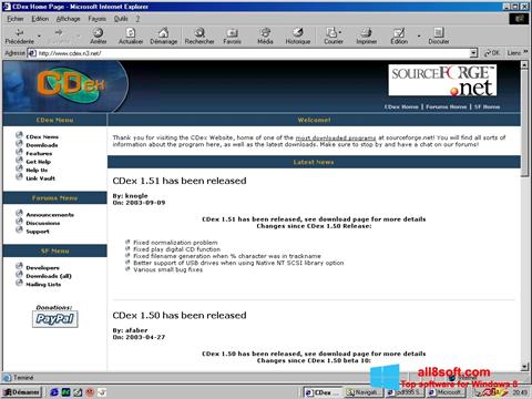 スクリーンショット CDex Windows 8版