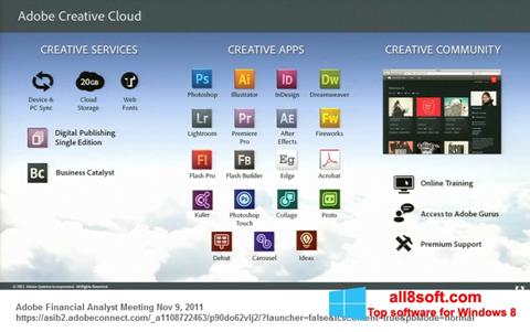 スクリーンショット Adobe Creative Cloud Windows 8版