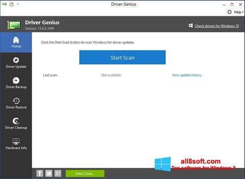 スクリーンショット DriverScanner Windows 8版