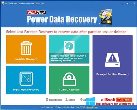 スクリーンショット Power Data Recovery Windows 8版