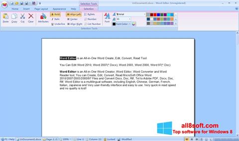 スクリーンショット DocX Reader Windows 8版